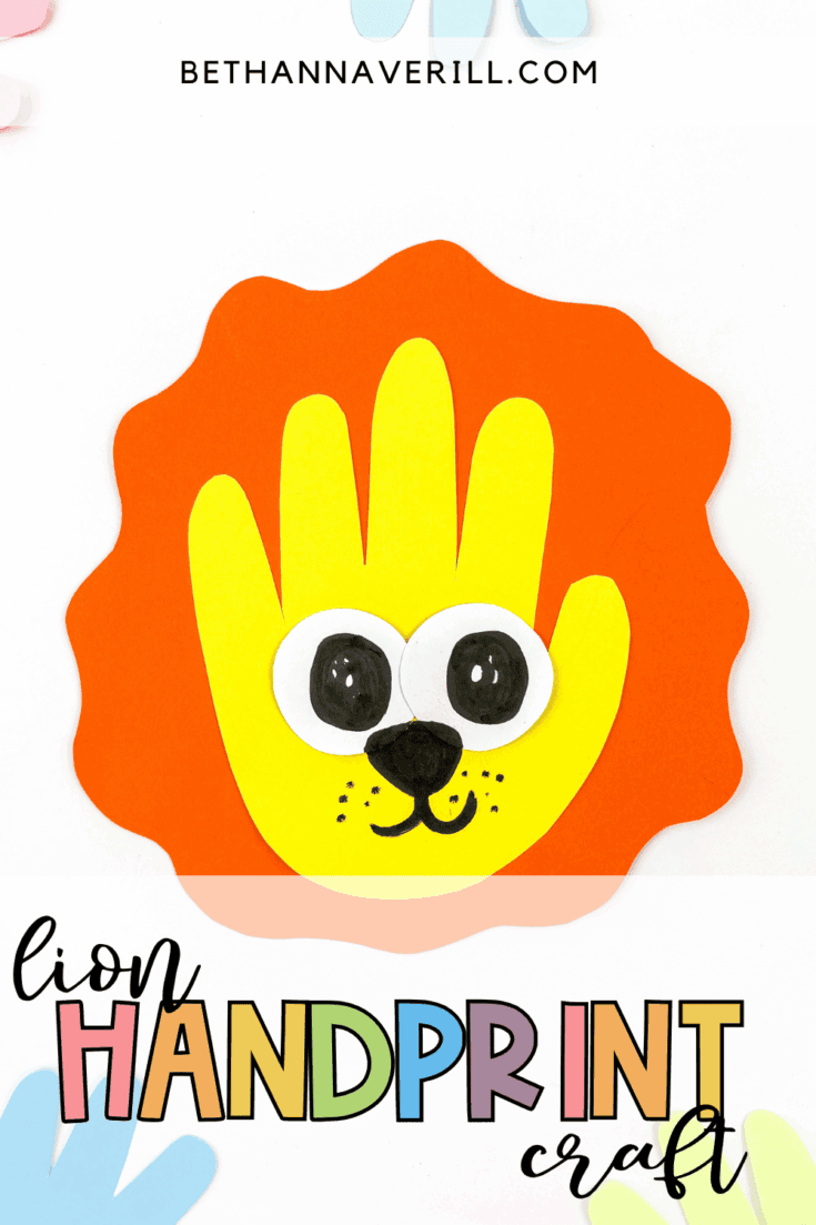 handprint lion craft