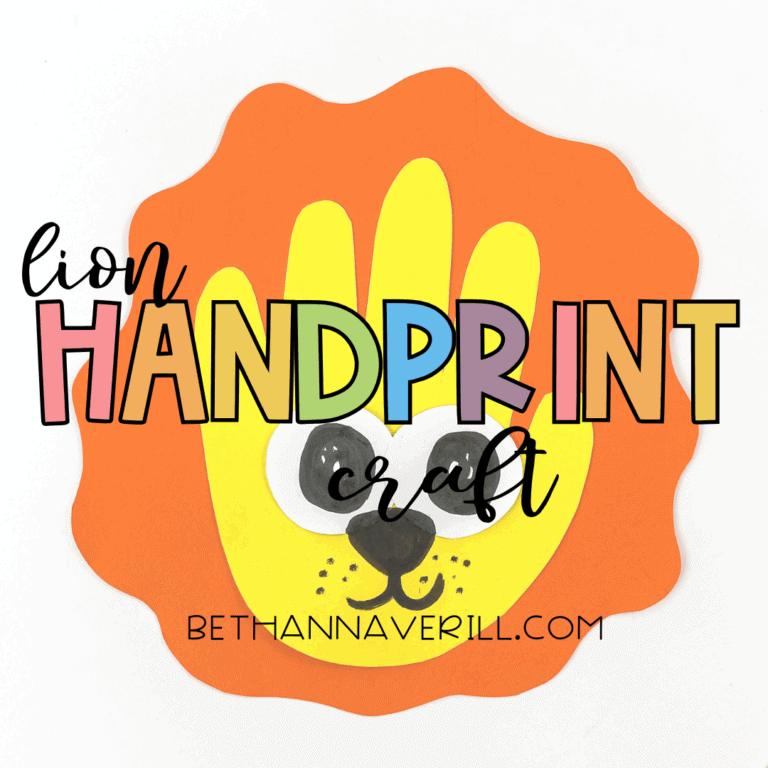 Lion Handprint Craft