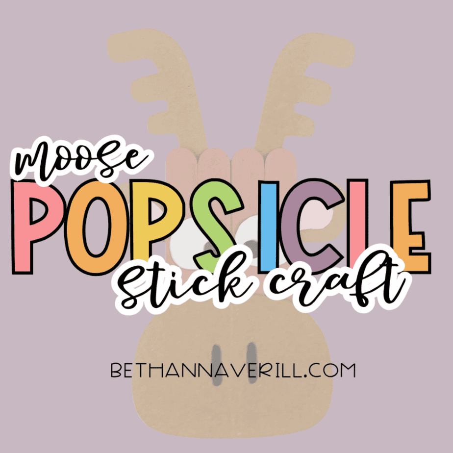moose craft stick project