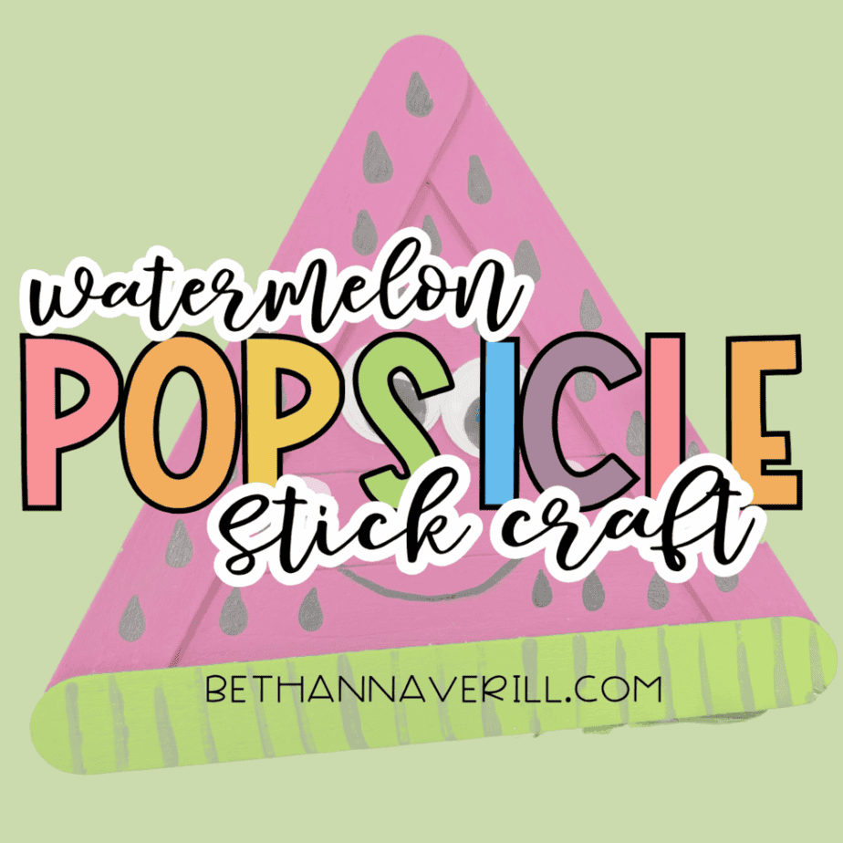 watermelon craft stick project