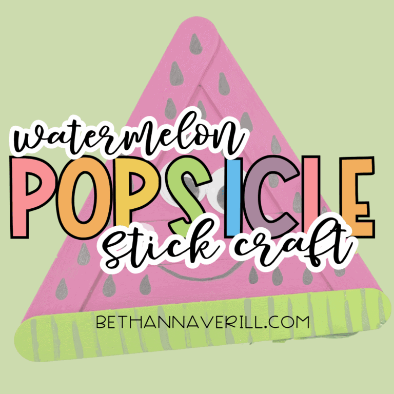 Watermelon Craft Stick Project