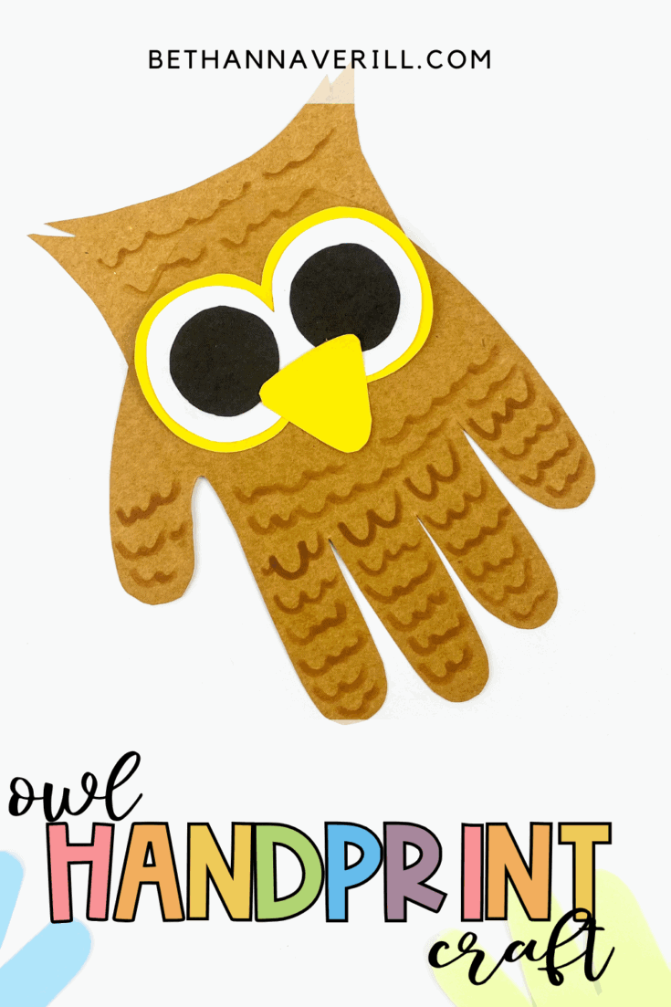 handprint owl craft