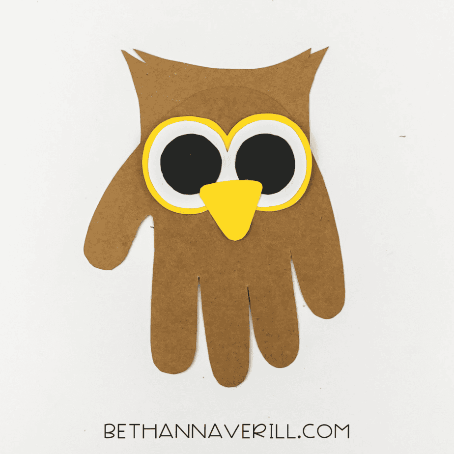 Yellow beak added below the eyes