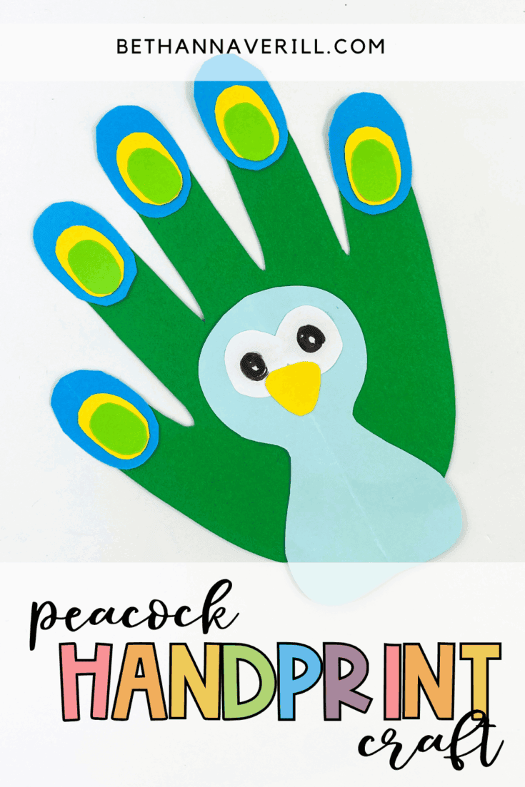 handprint peacock craft