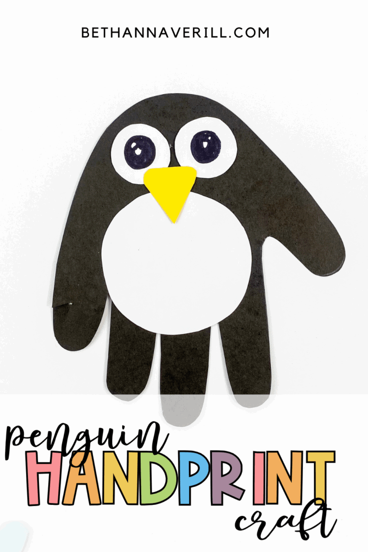 handprint penguin craft