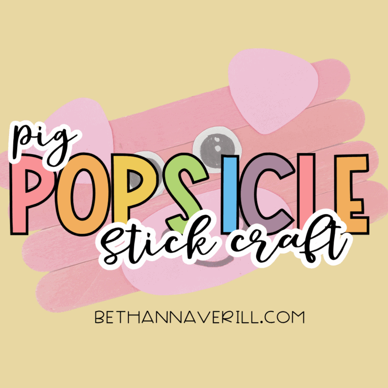 Pig Popsicle Stick Craft