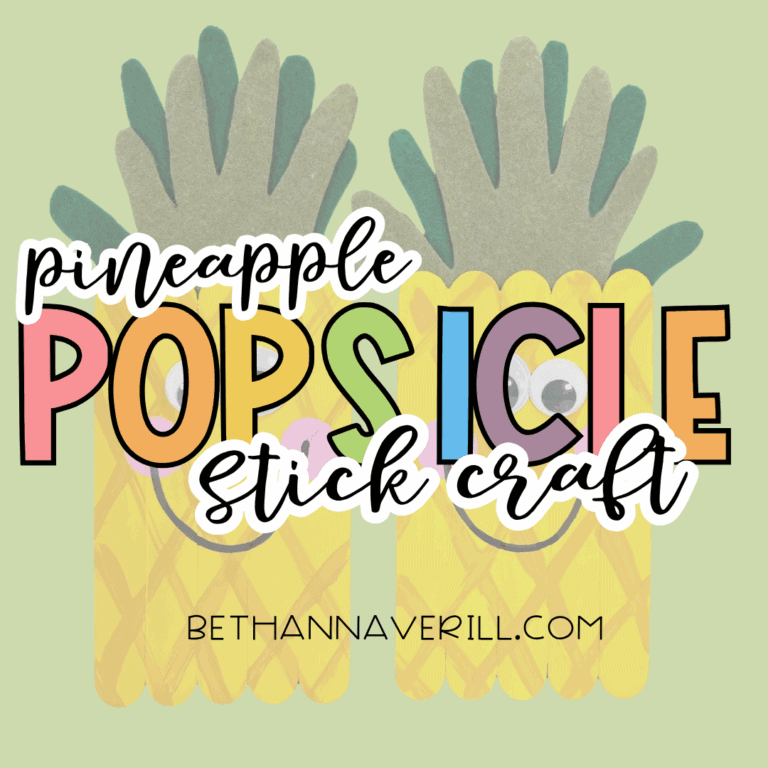 Pineapple Craft Stick Project