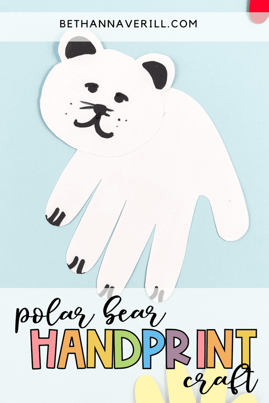 Polar Bear Handprint Craft | Beth Ann Averill