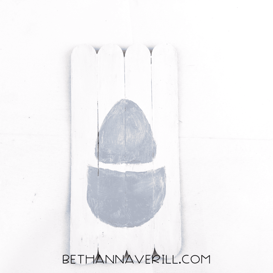 polar bear craft stick project step 4