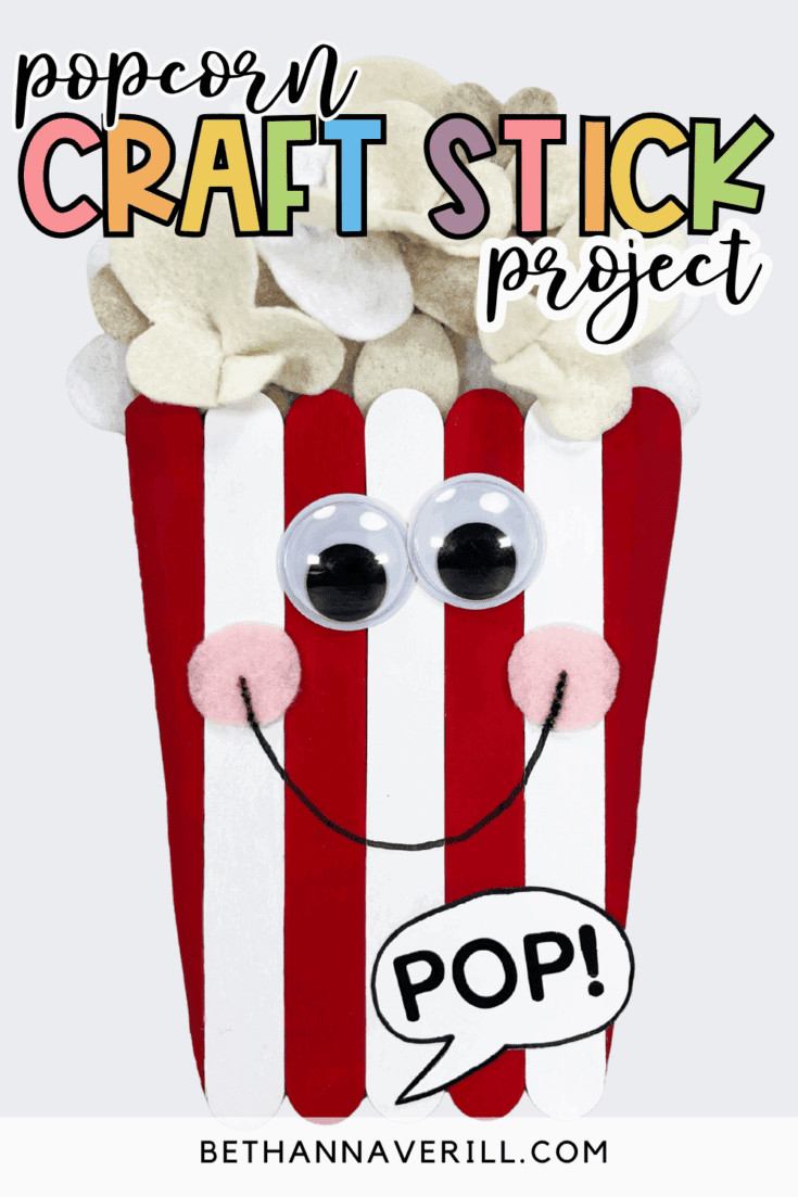 popcorn popsicle stick craft