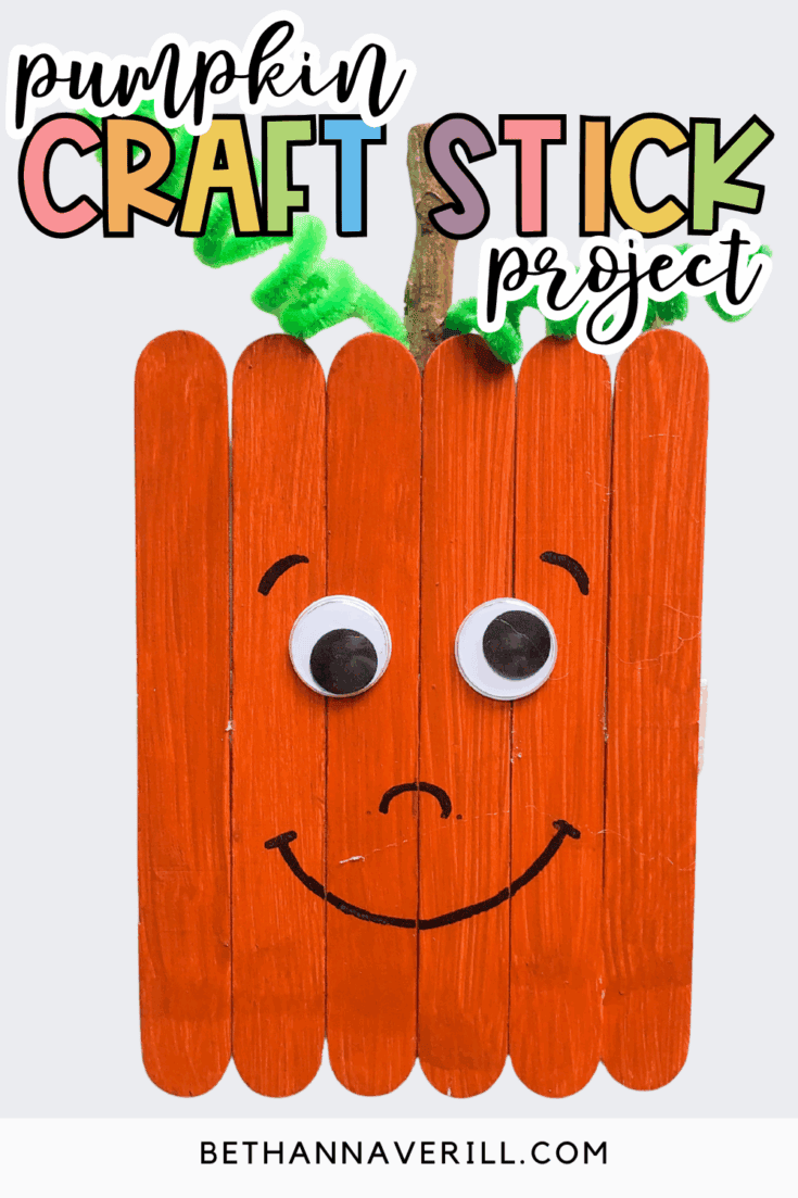 pumpkin popsicle stick craft