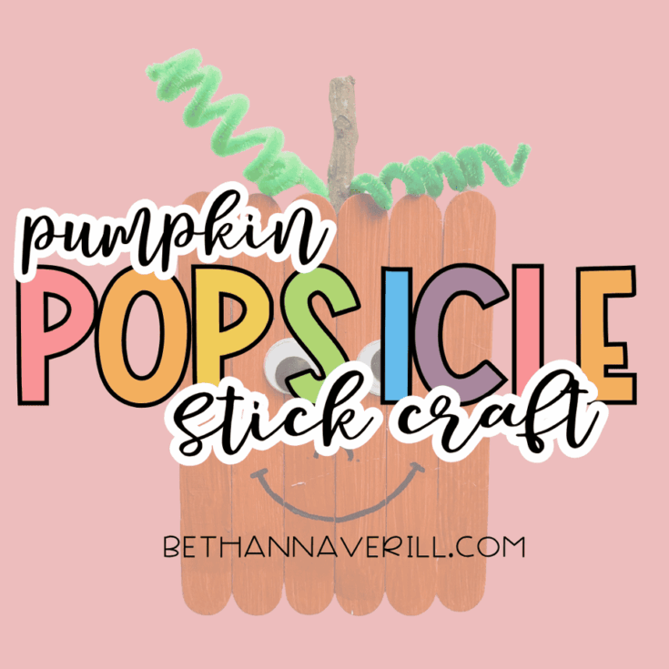 pumpkin craft stick project
