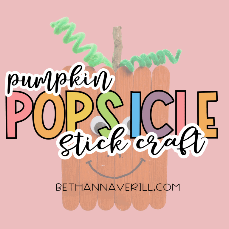 Pumpkin Craft Stick Project