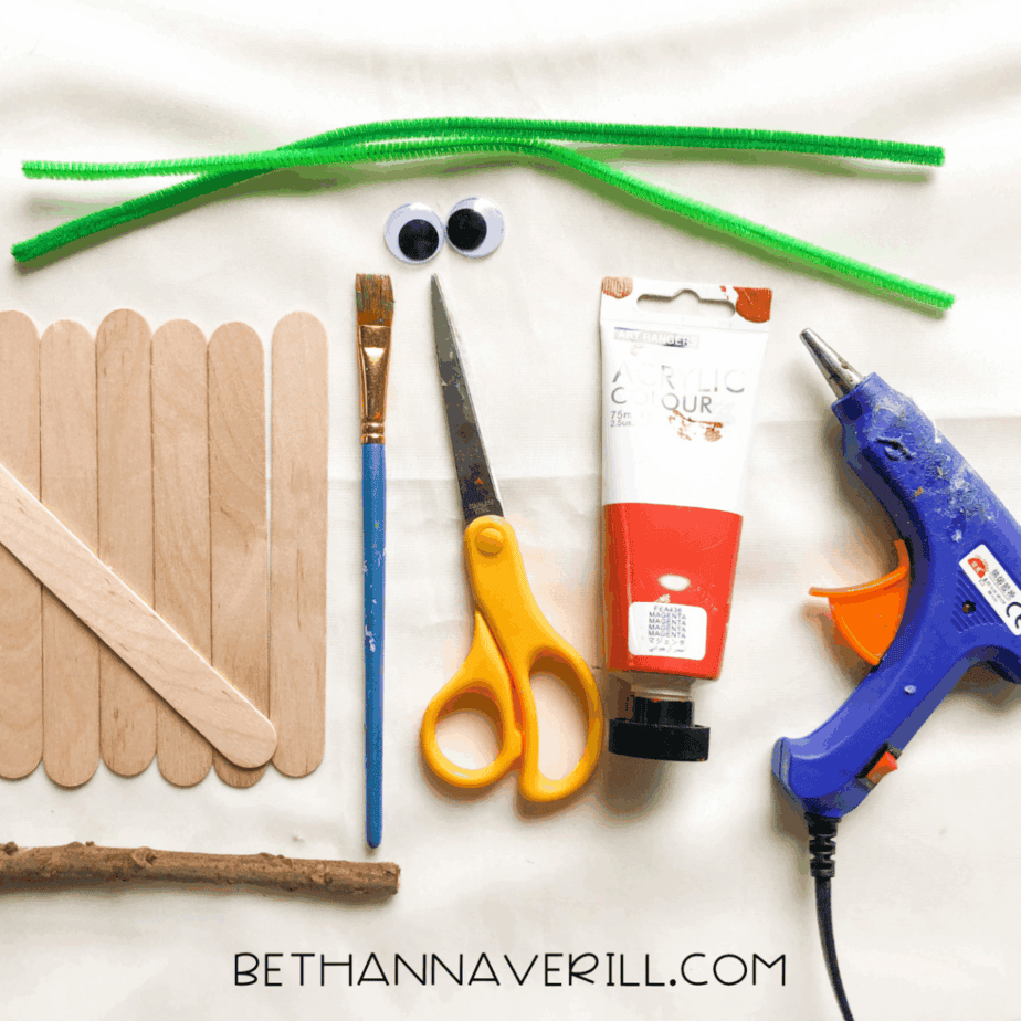 pumpkin craft stick supplies