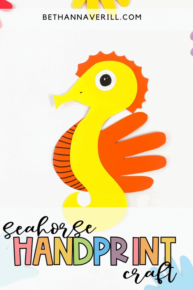handprint seahorse craft