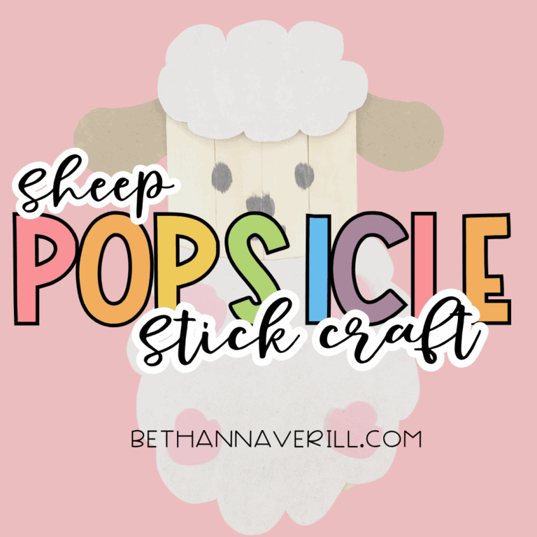 Sheep Craft Stick Project