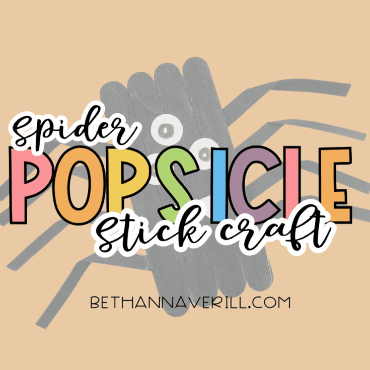 spider craft stick project