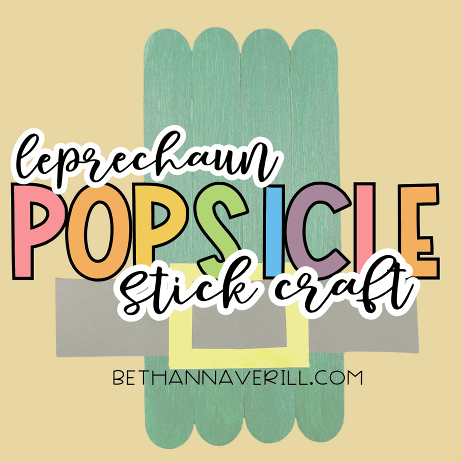 leprechaun hat craft stick project