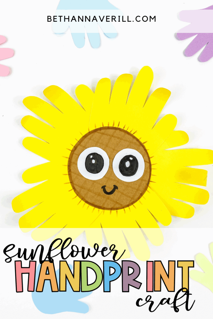 handprint sunflower craft