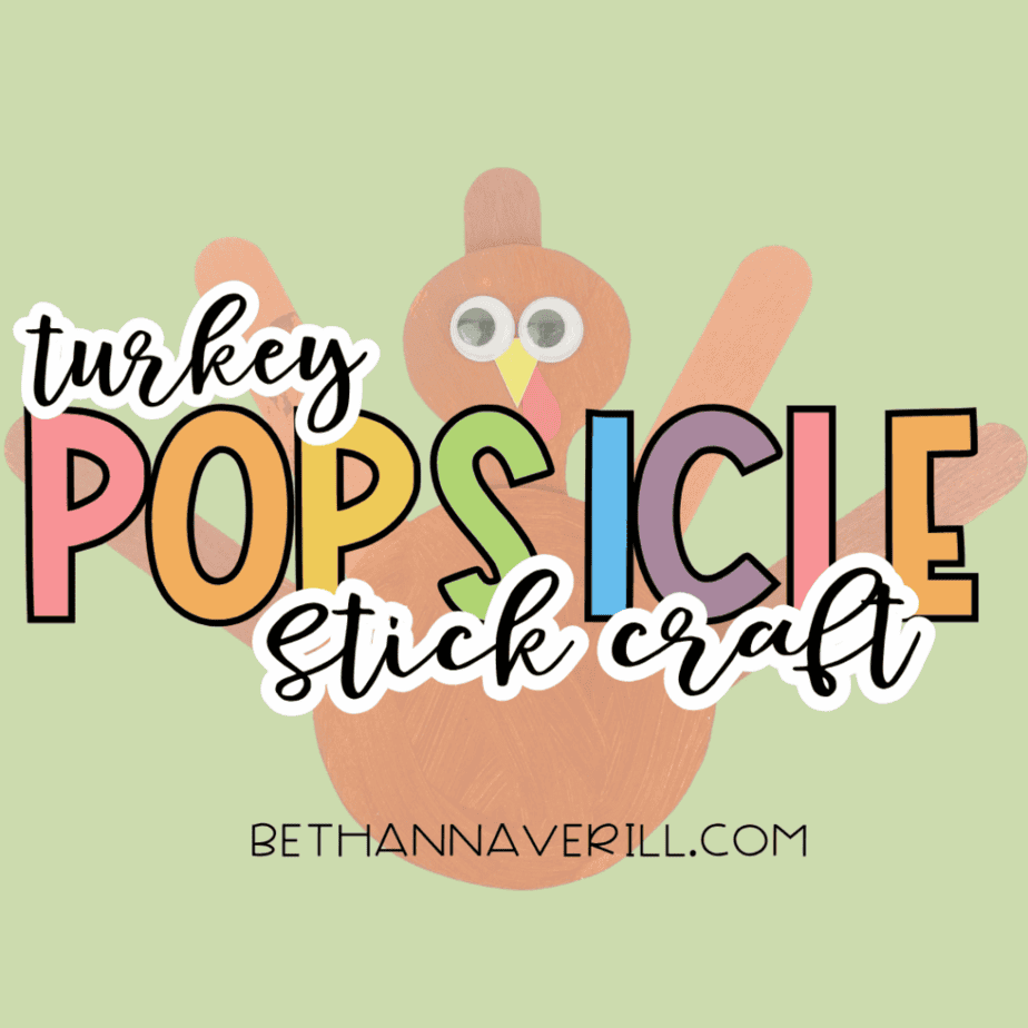 turkey craft stick project