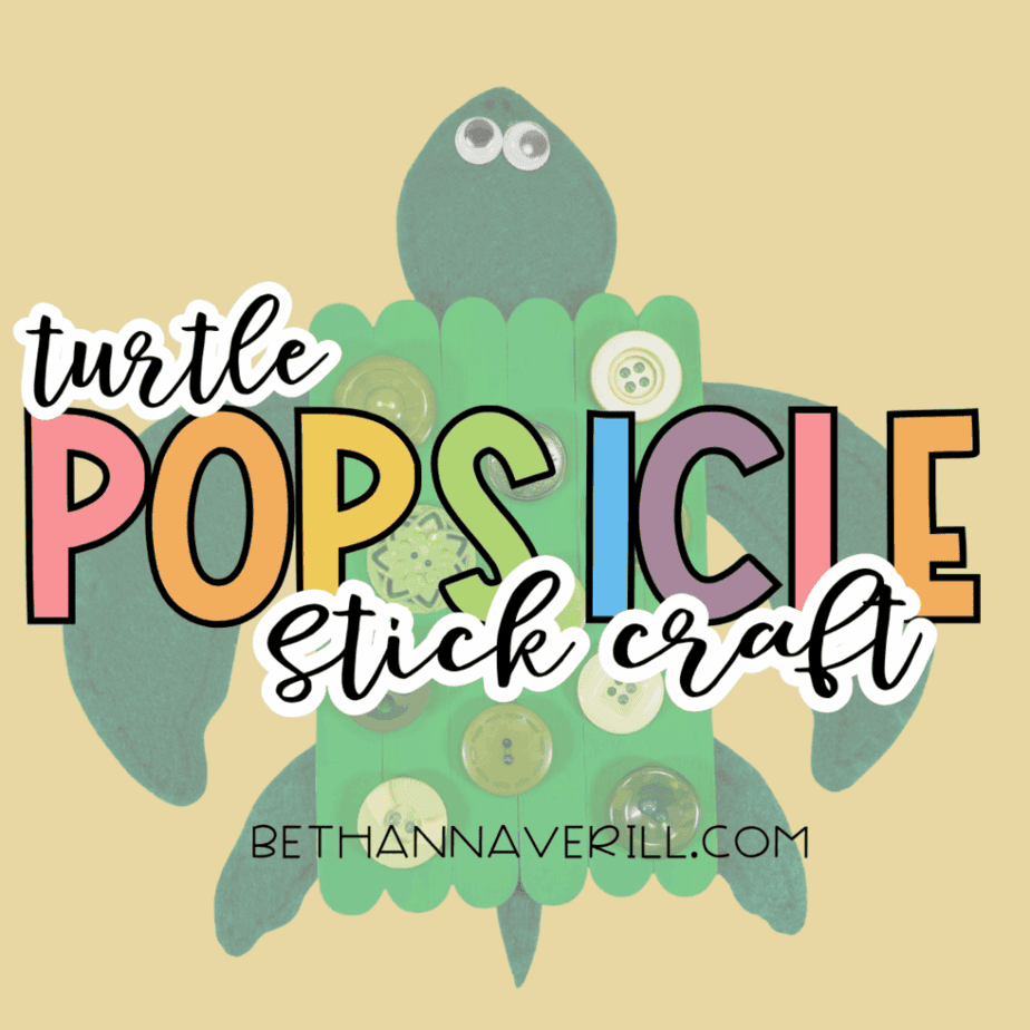 turtle craft stick project