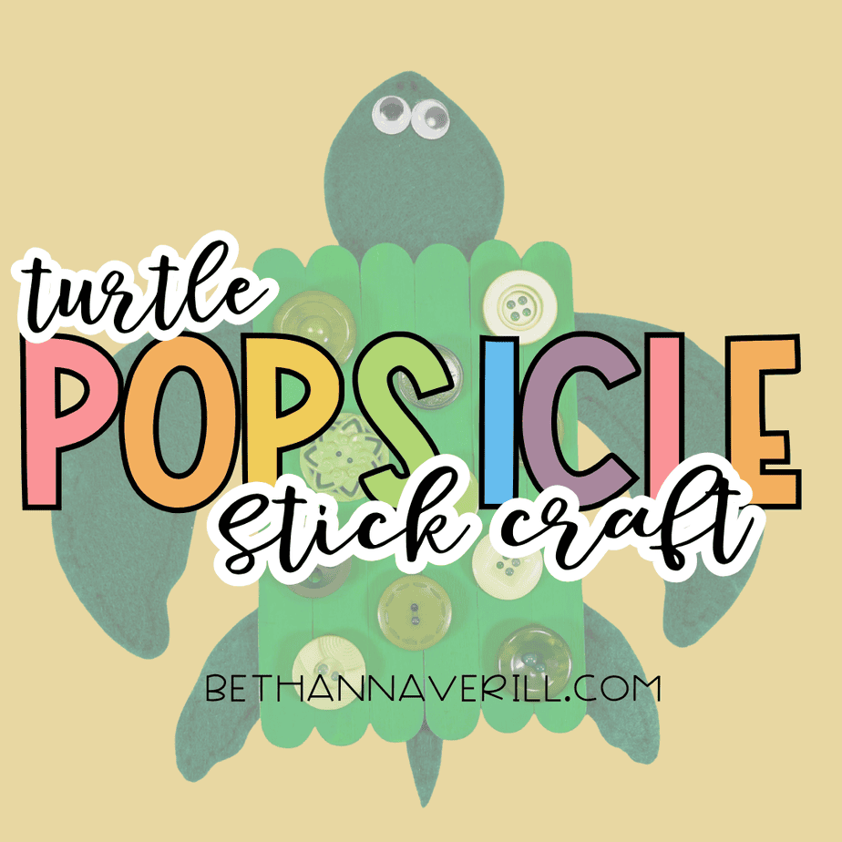 turtle craft stick project