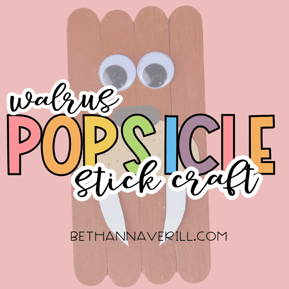 walrus craft stick project