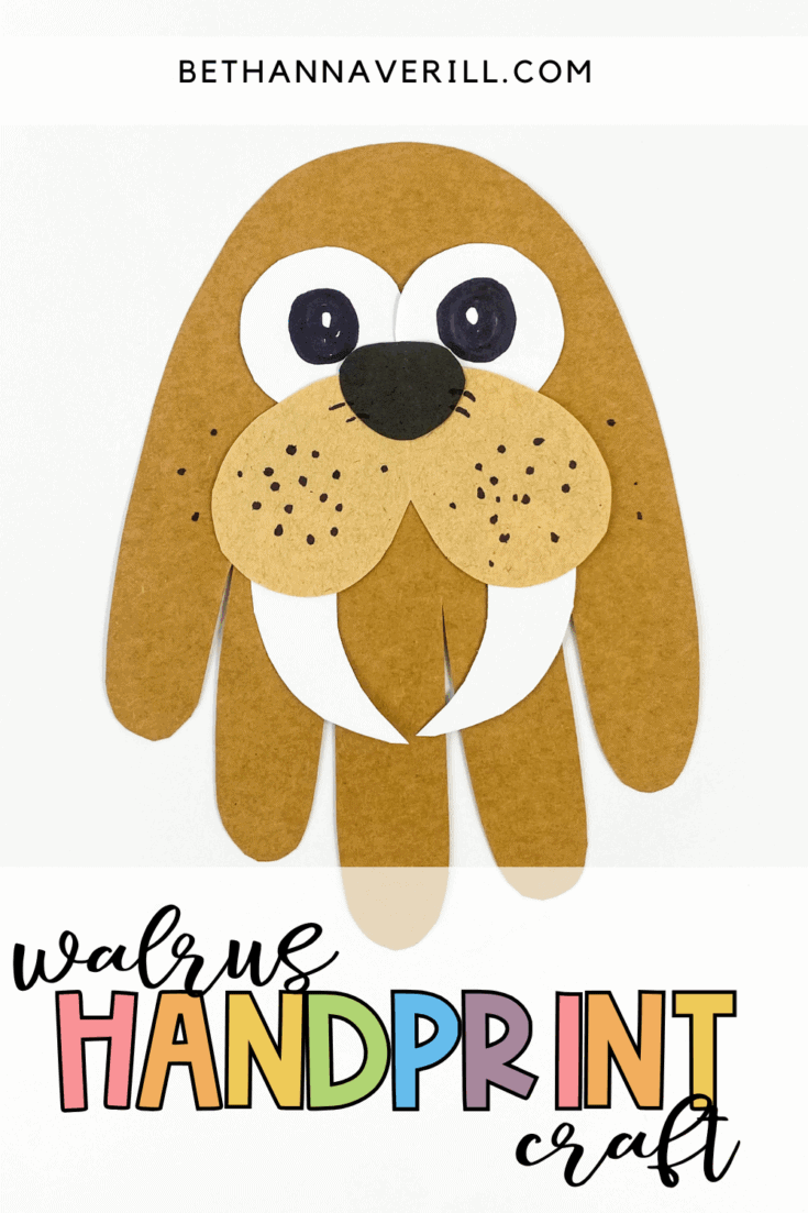 handprint walrus craft