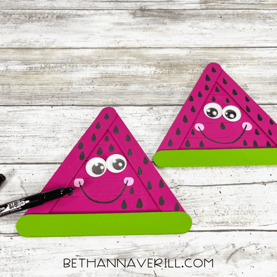 watermelon craft stick project step 8