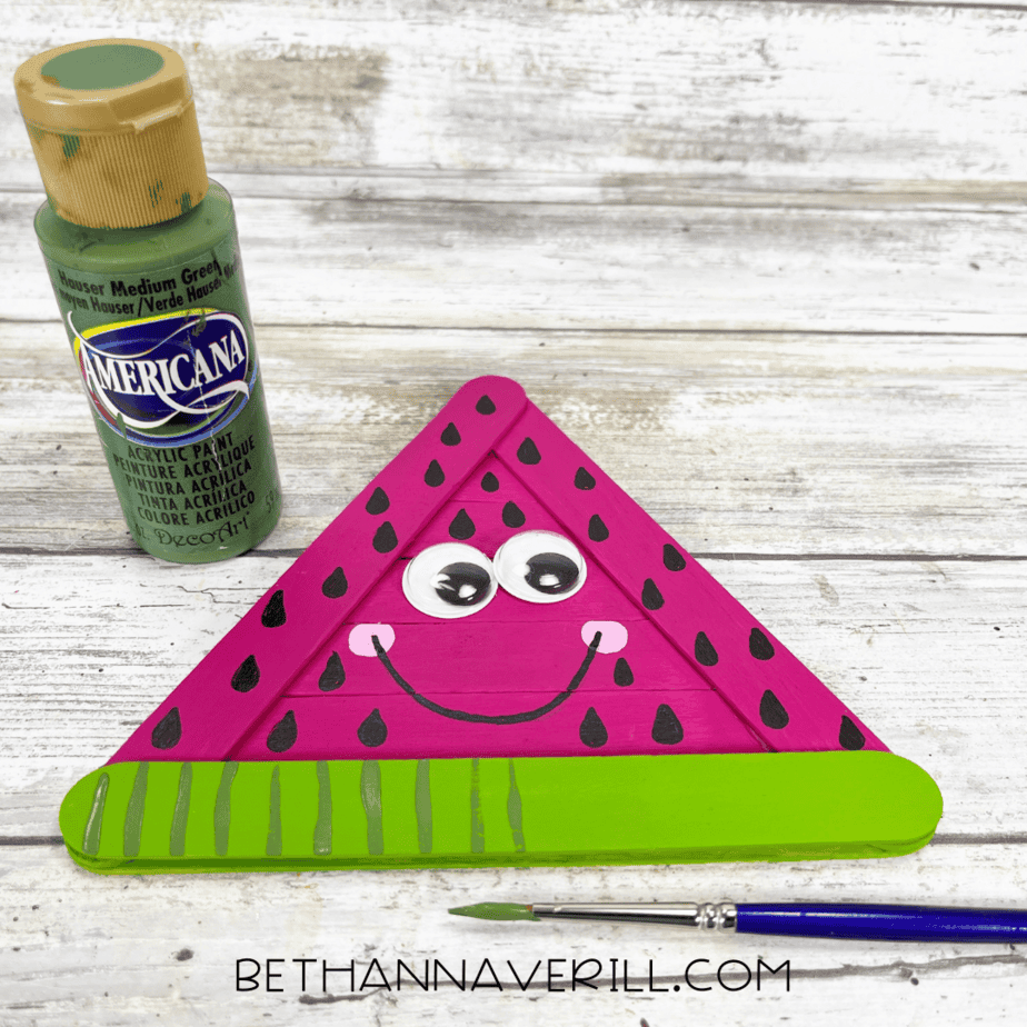 watermelon craft stick project step 9