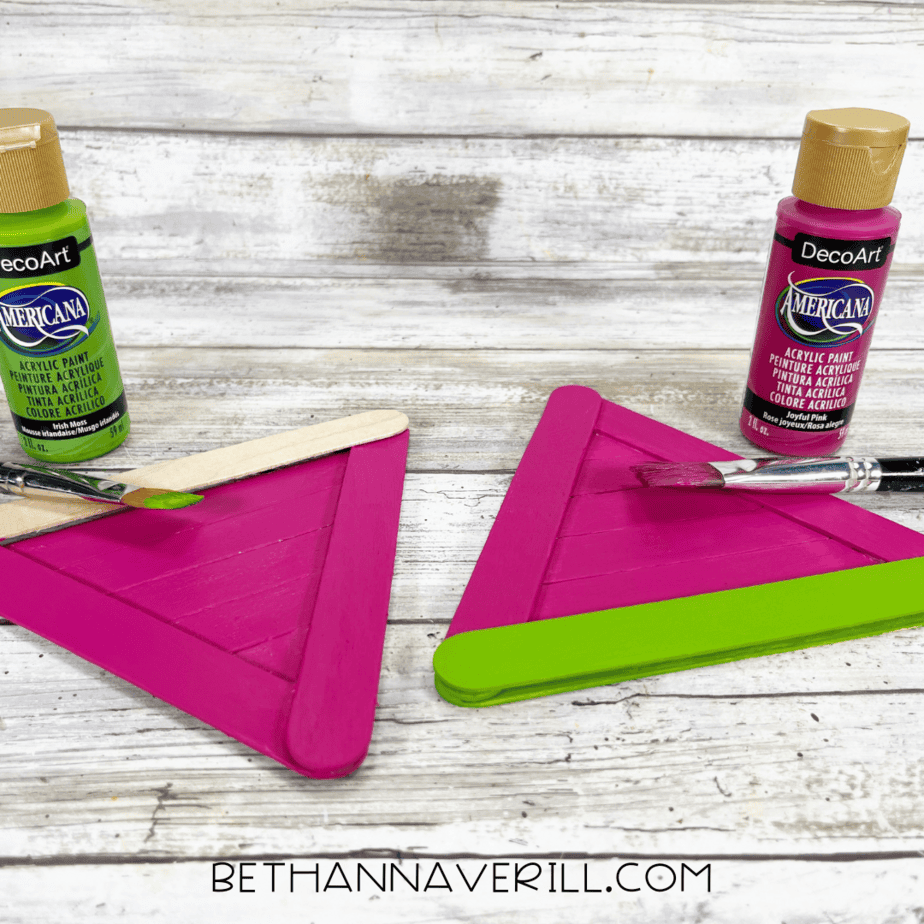 watermelon craft stick project step 5