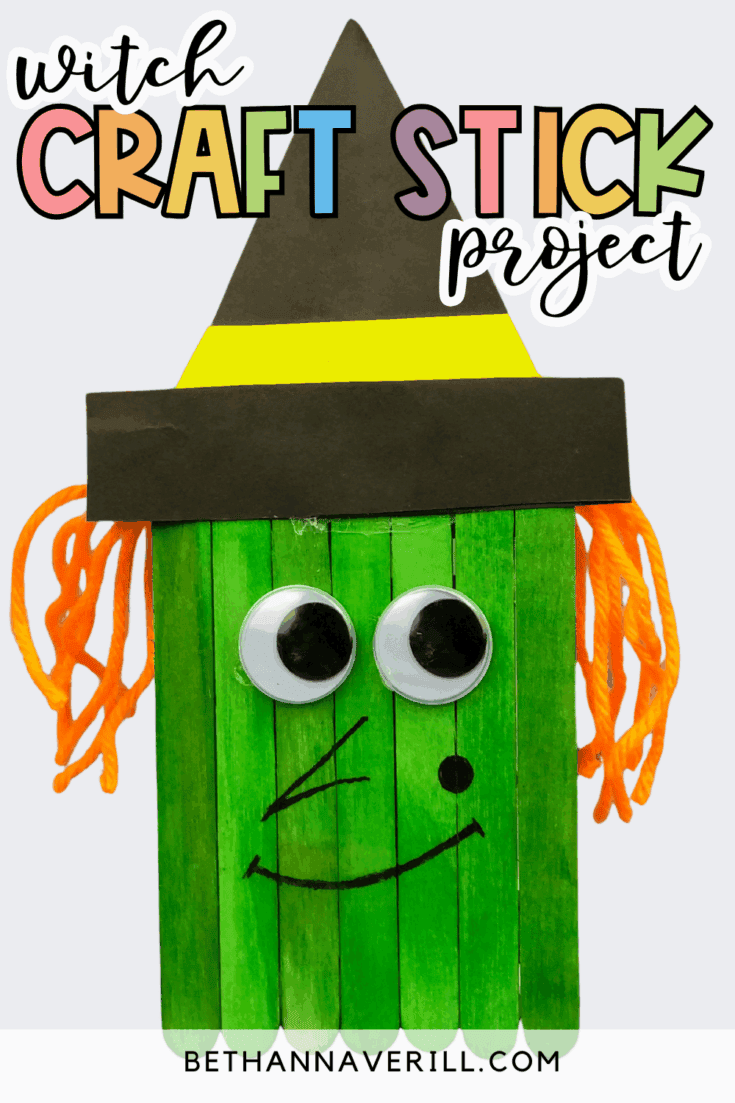 witch popsicle stick craft