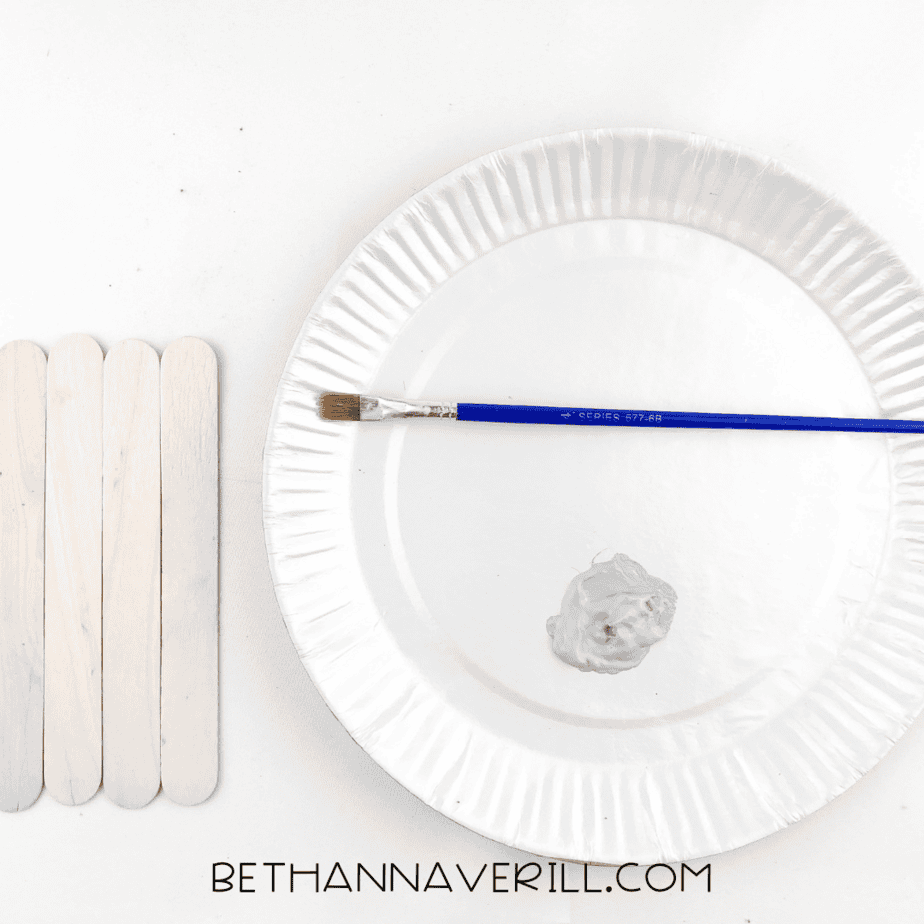 wolf craft stick project step 3