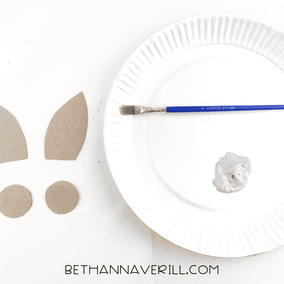 wolf craft stick project step 6