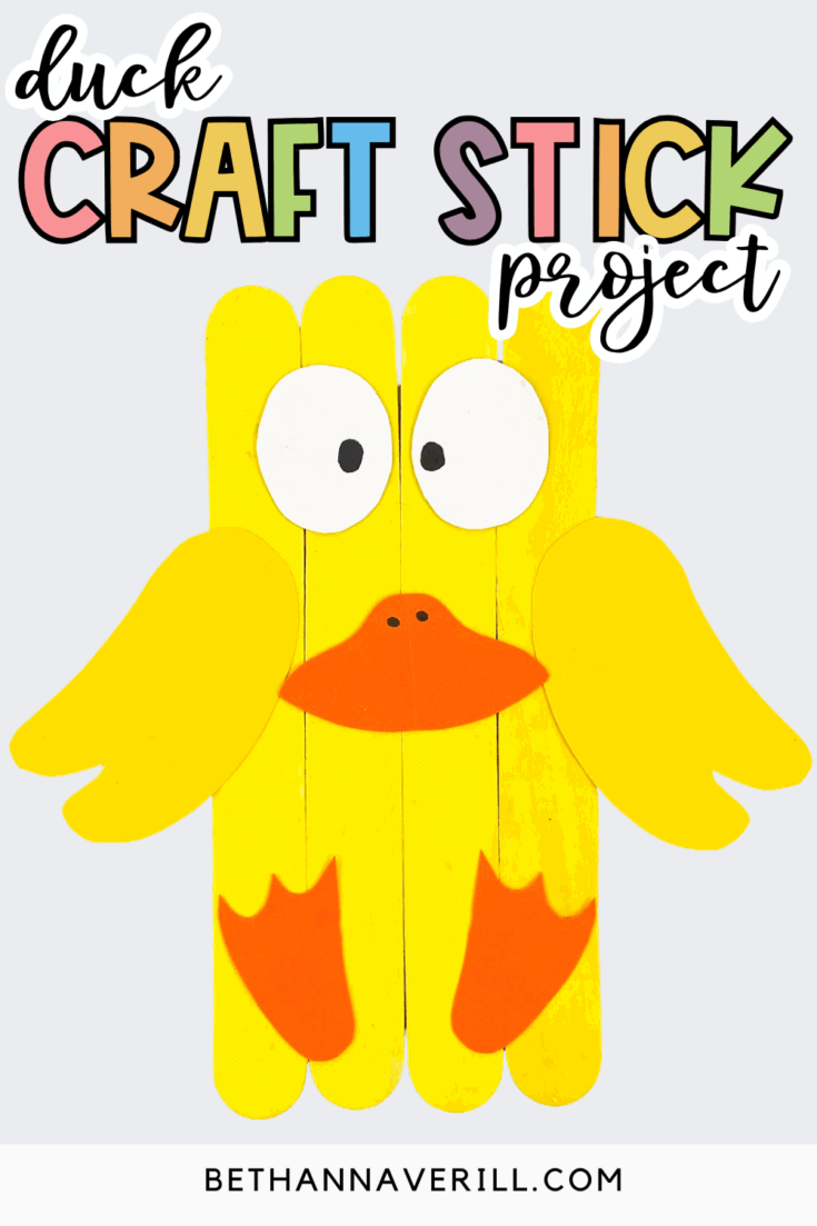 duck popsicle stick craft