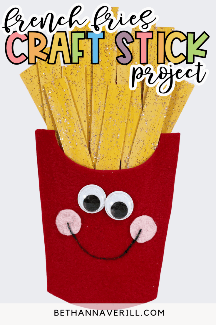 french fries popsicle stick craft