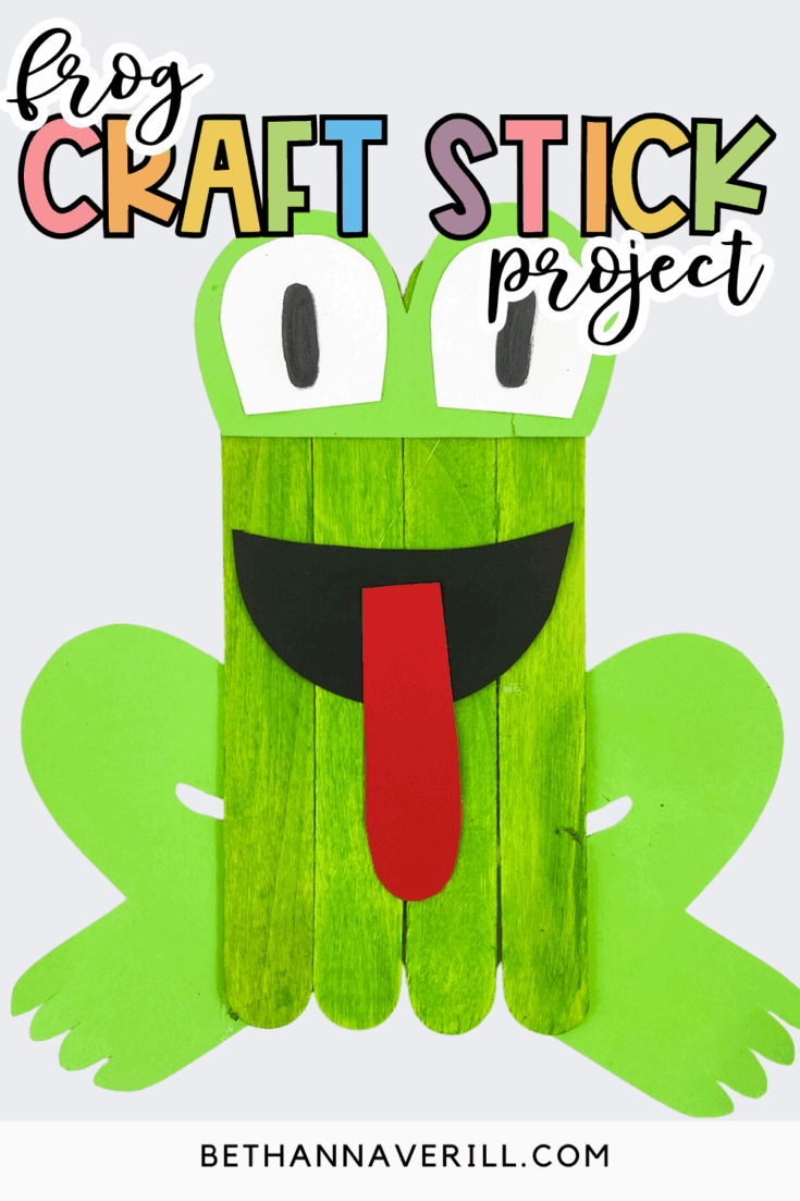 frog popsicle stick craft