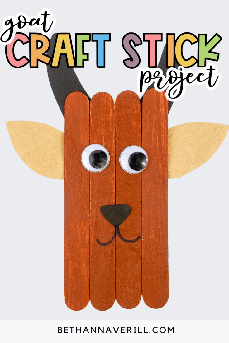 goat craft stick project