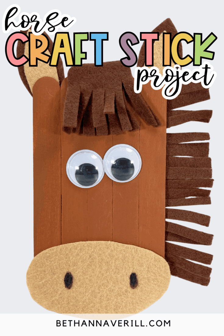 horse popsicle stick craft