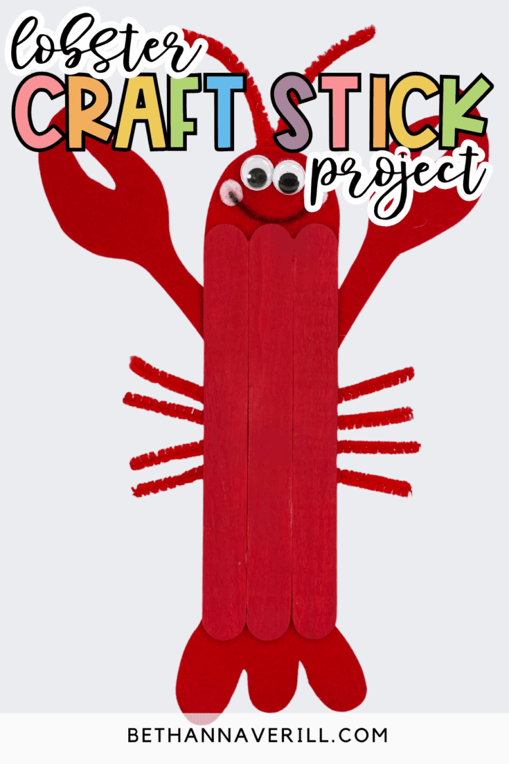 lobster popsicle stick craft