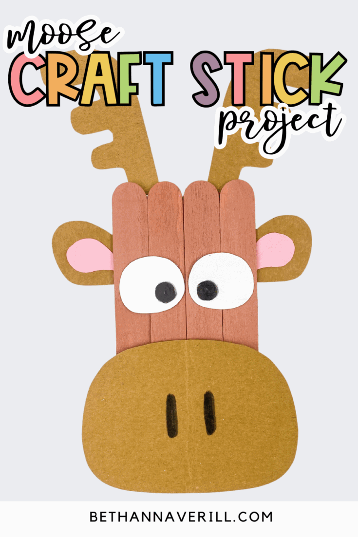 moose popsicle stick craft