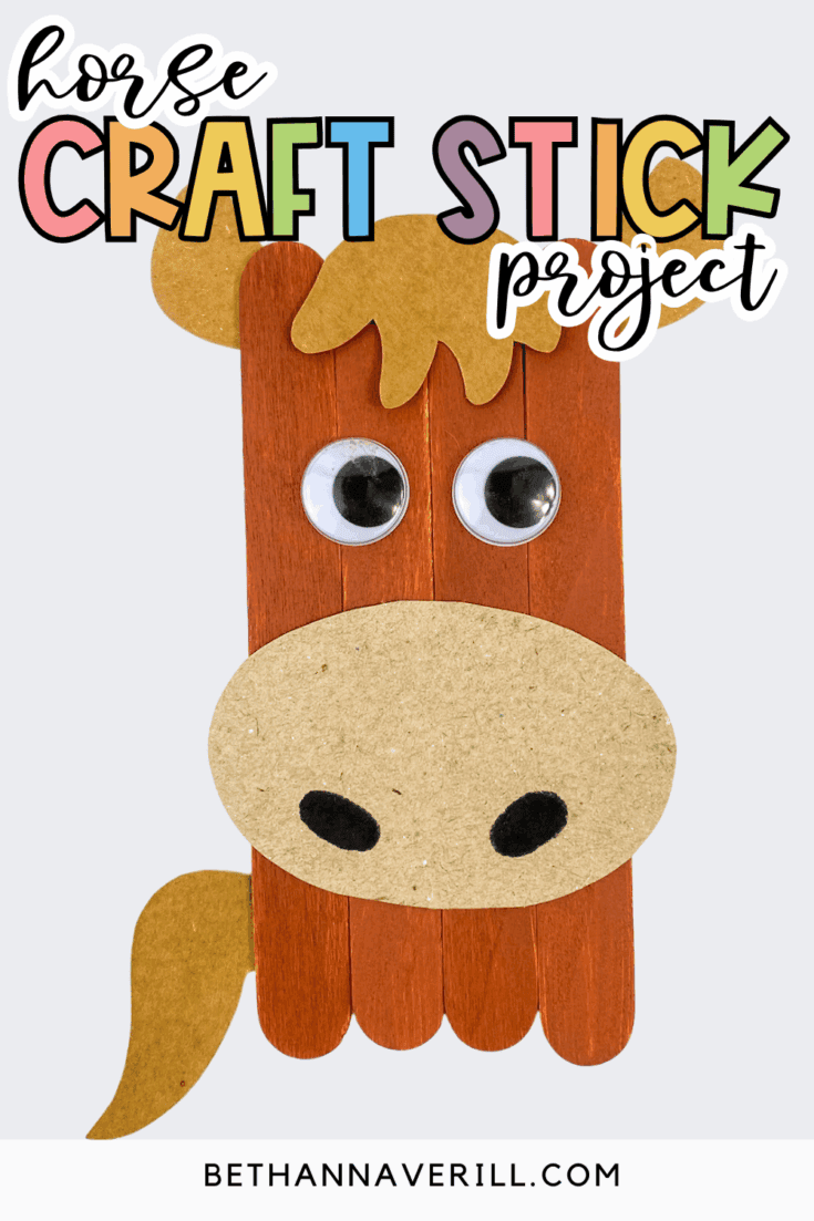 horse craft stick project
