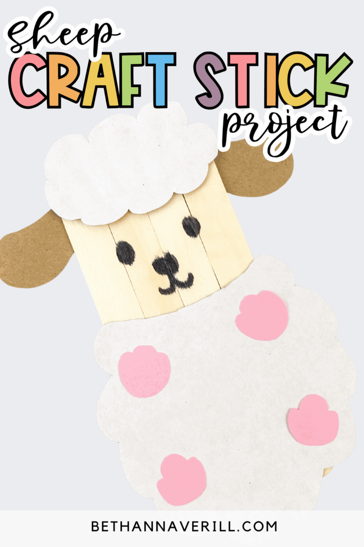 sheep popsicle stick craft