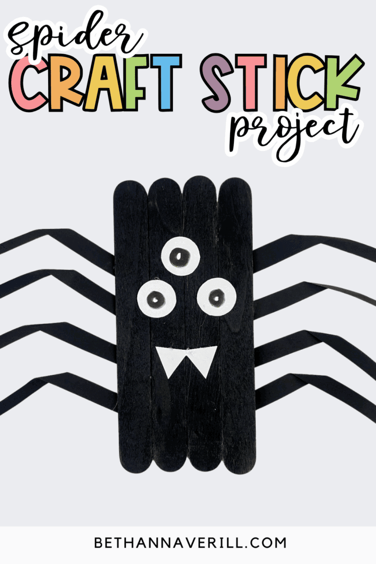 spider popsicle stick craft
