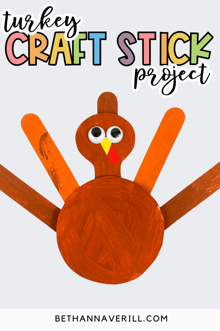 turkey popsicle stick craft