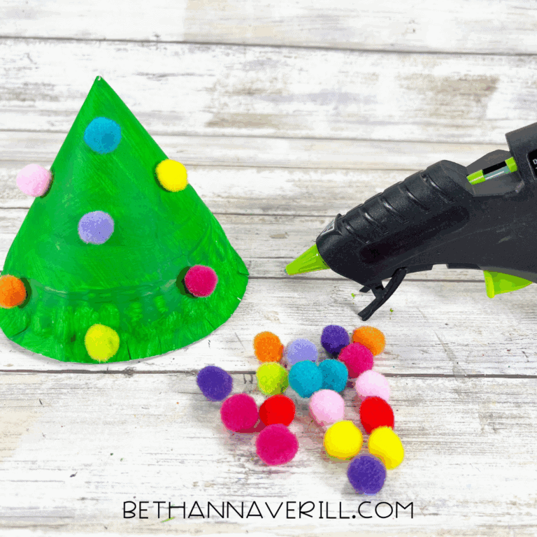 3D Christmas Tree Paper Plate Craft | Beth Ann Averill