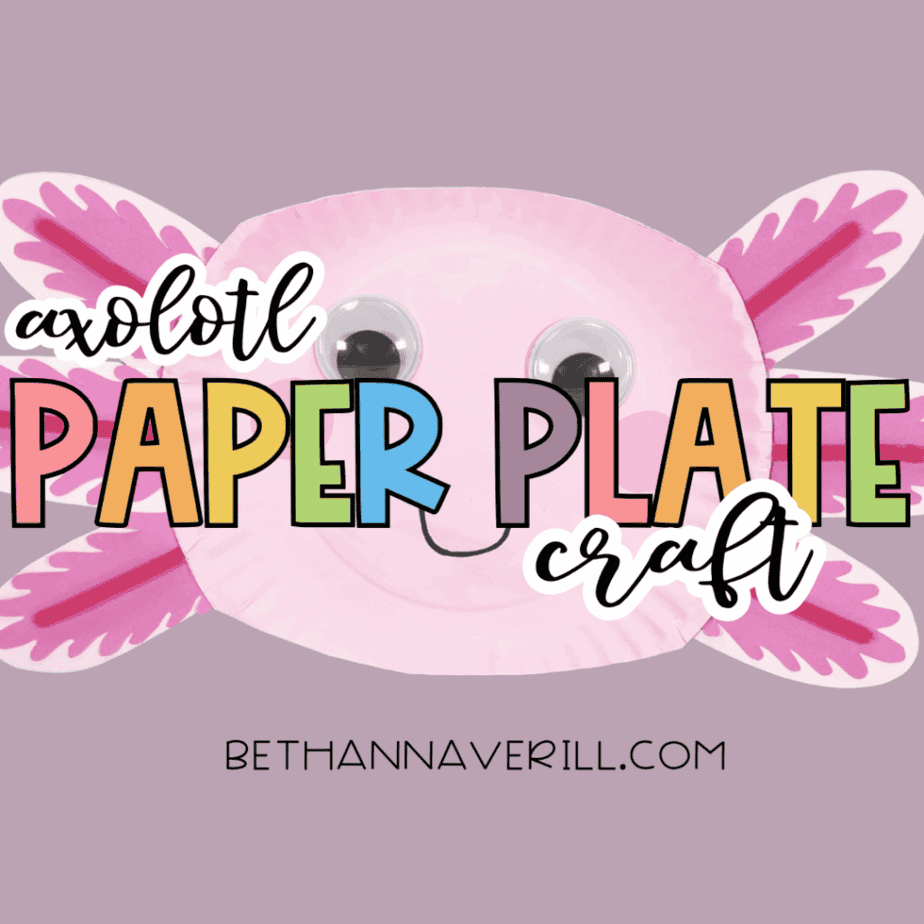Axolotl Paper Plate Craft