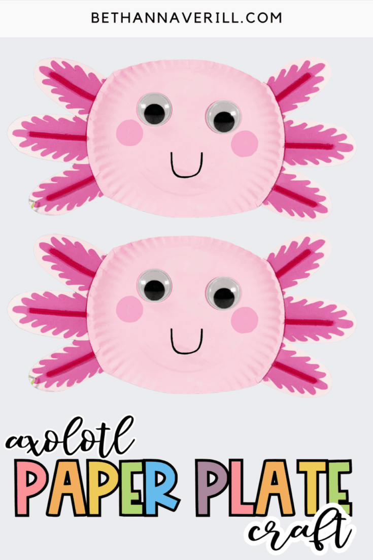 Paper Plate Axolotl Craft