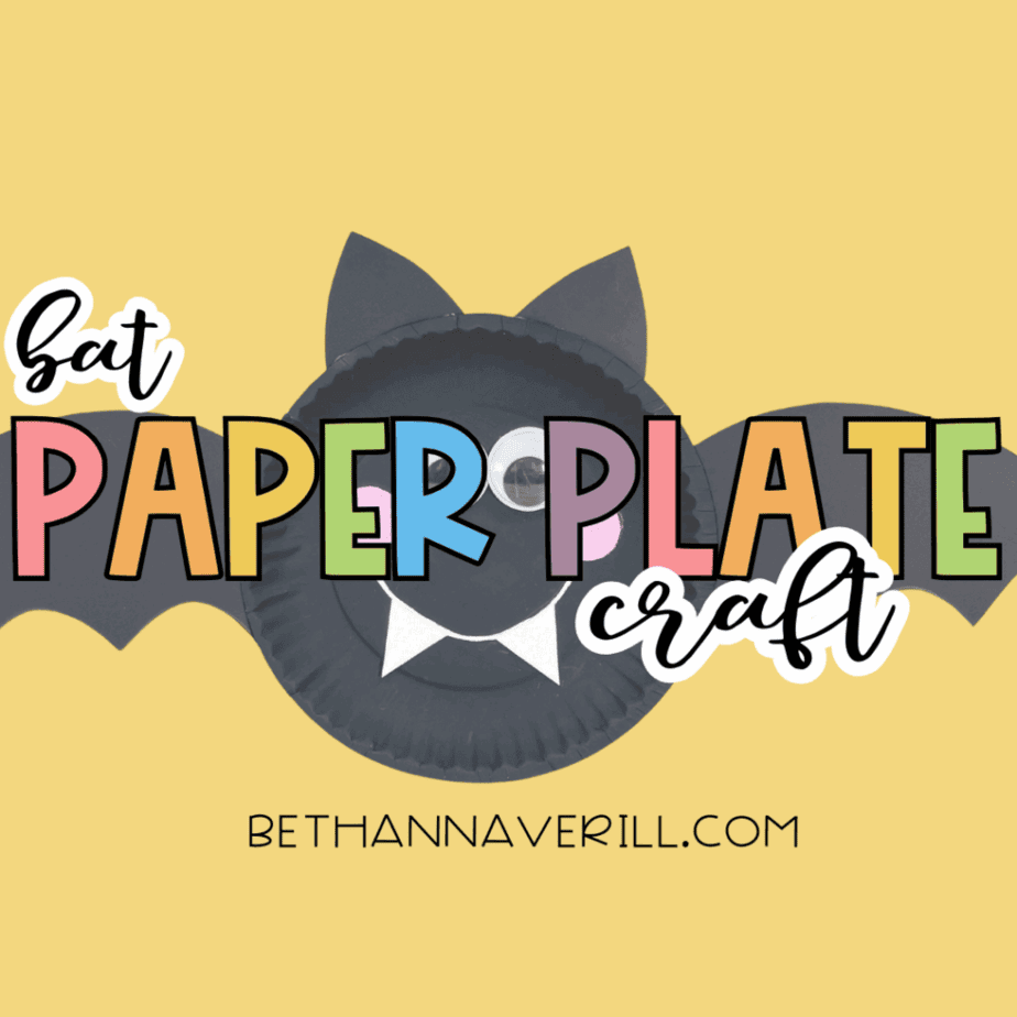 Paper Plate Bat Craft