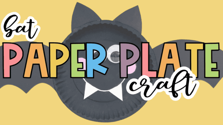 Paper Plate Bat Craft